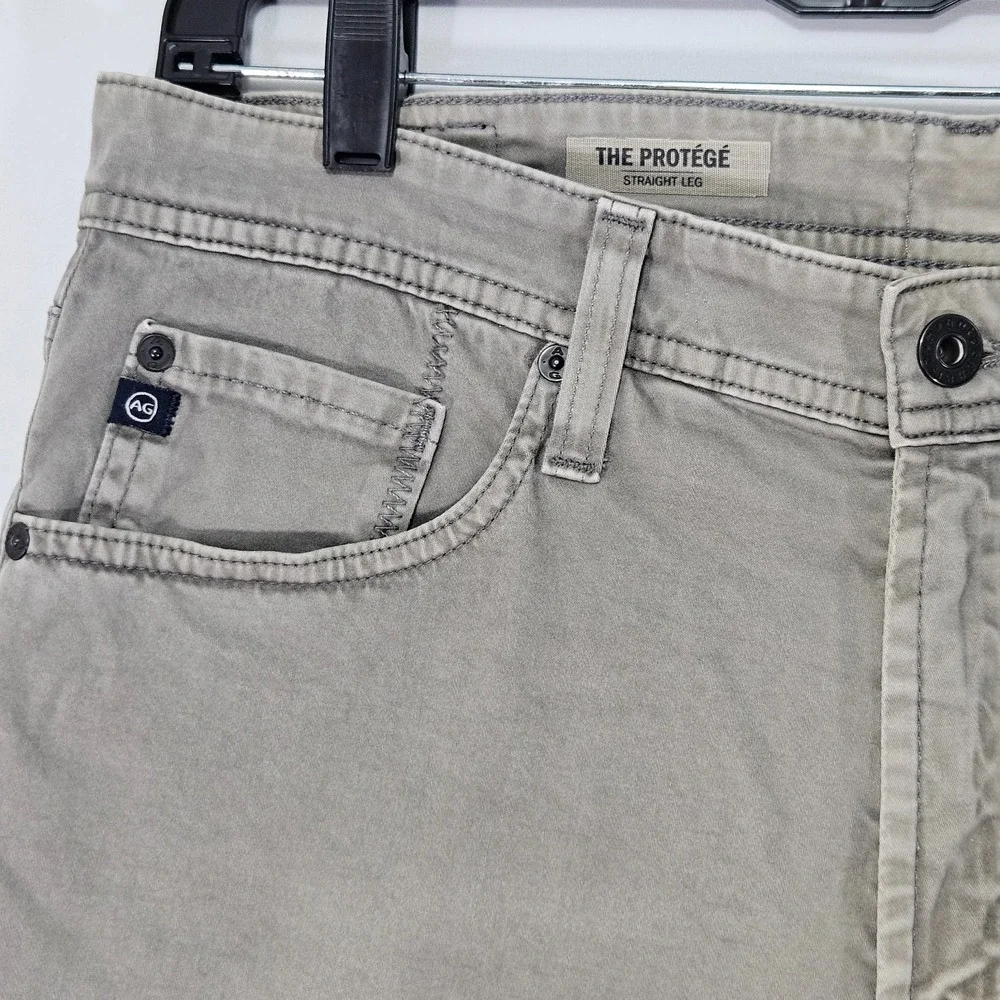 AG Adriano Goldschmied The Protege Straight leg Pants Gray‎ Size 31x34